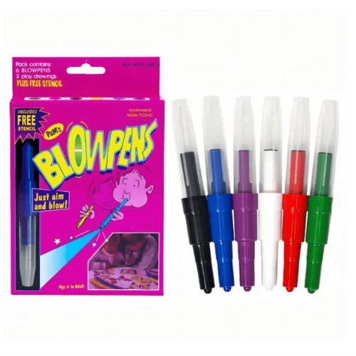 Magical Coloring Blow Pens for Kids, Spray Blo